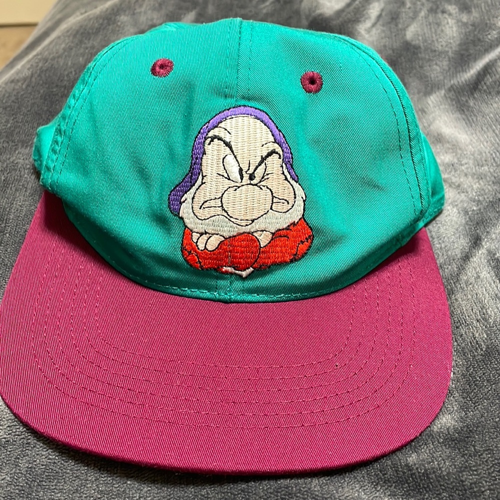 Grumpy - Snow White SnapBack - Teal & Maroon